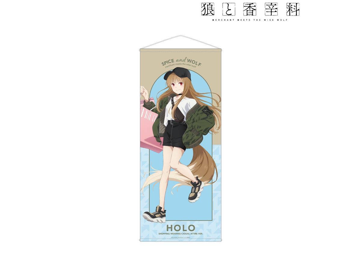 Spice and Wolf MERCHANT MEETS THE WISE WOLF: Newly Drawn Holo Casual Fashion Shopping ver. Life-size tapestry