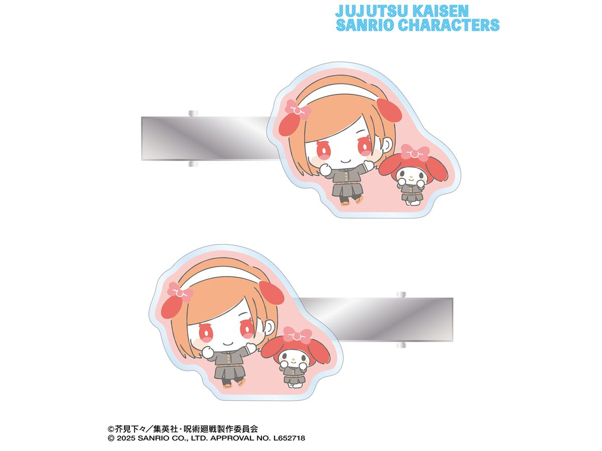 Jujutsu Kaisen x Sanrio Characters: Kugisaki Nobara x My Melody Acrylic Hair Clip Set Of 2