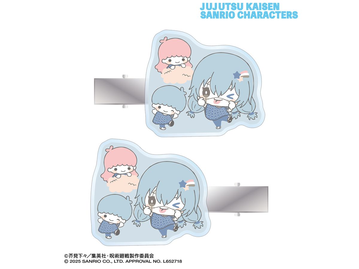 Jujutsu Kaisen x Sanrio Characters: Masato x Little Twin Stars Acrylic Hair Clip Set Of 2
