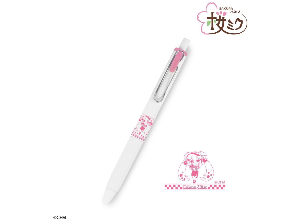 Hatsune Miku: Sakura Miku Chibi Character Uni-Ball One Gel Ink Pen