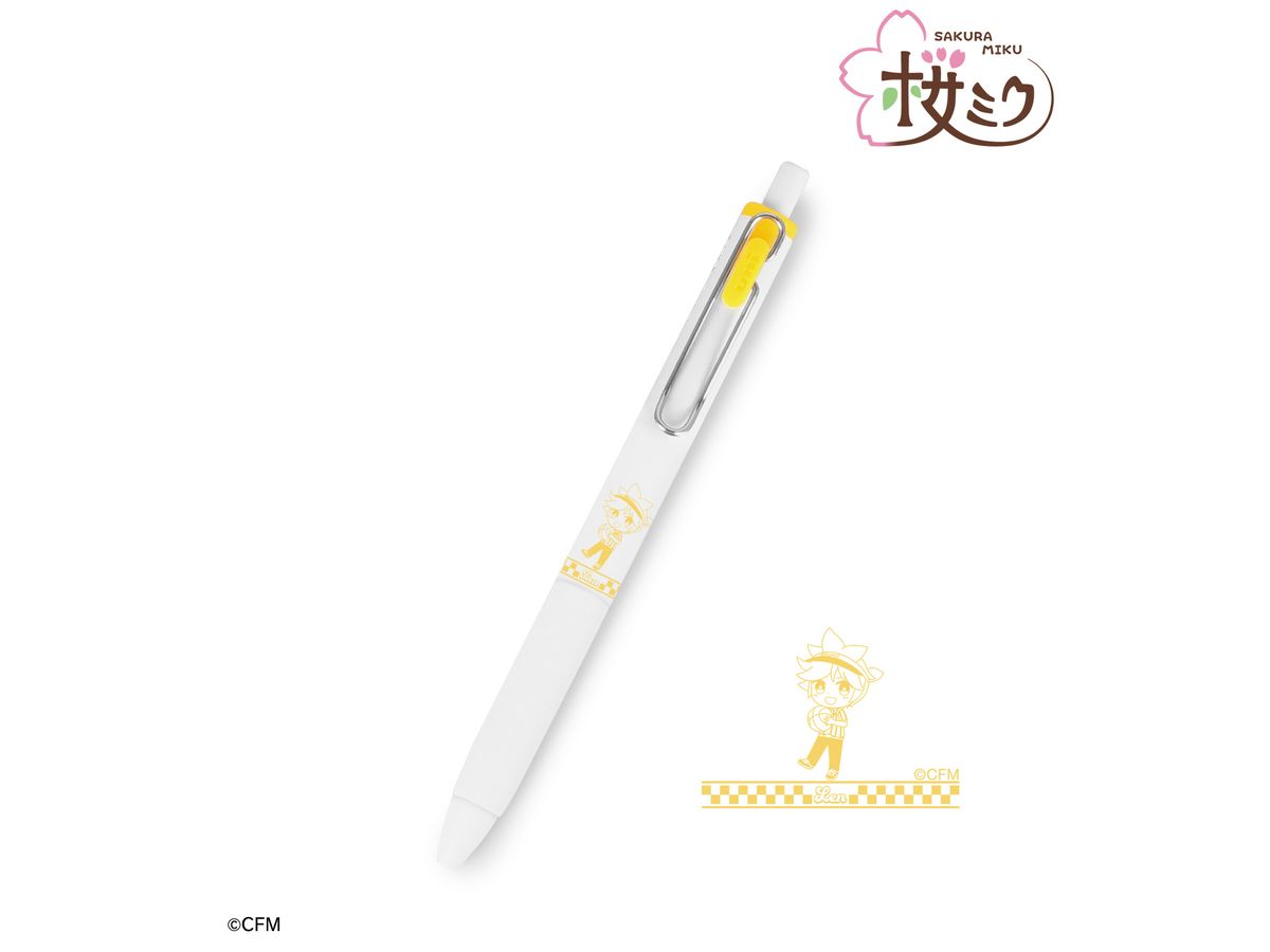 Hatsune Miku: Kagamine Len Chibi Character Uni-Ball One Gel Ink Ballpoint Pen