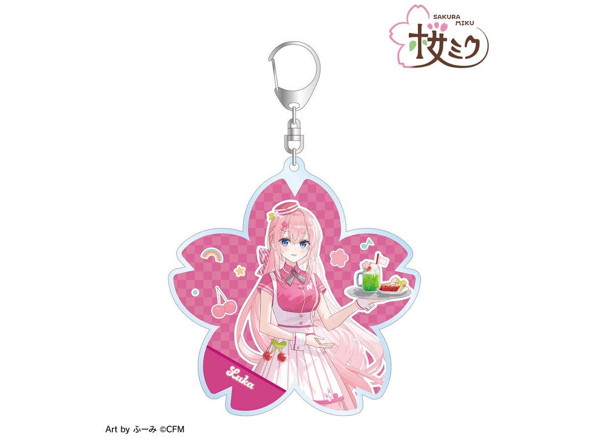 Hatsune Miku: Original Illustration Of Megurine Luka American Diner Ver. Art By Fuumi Big Acrylic Keychain