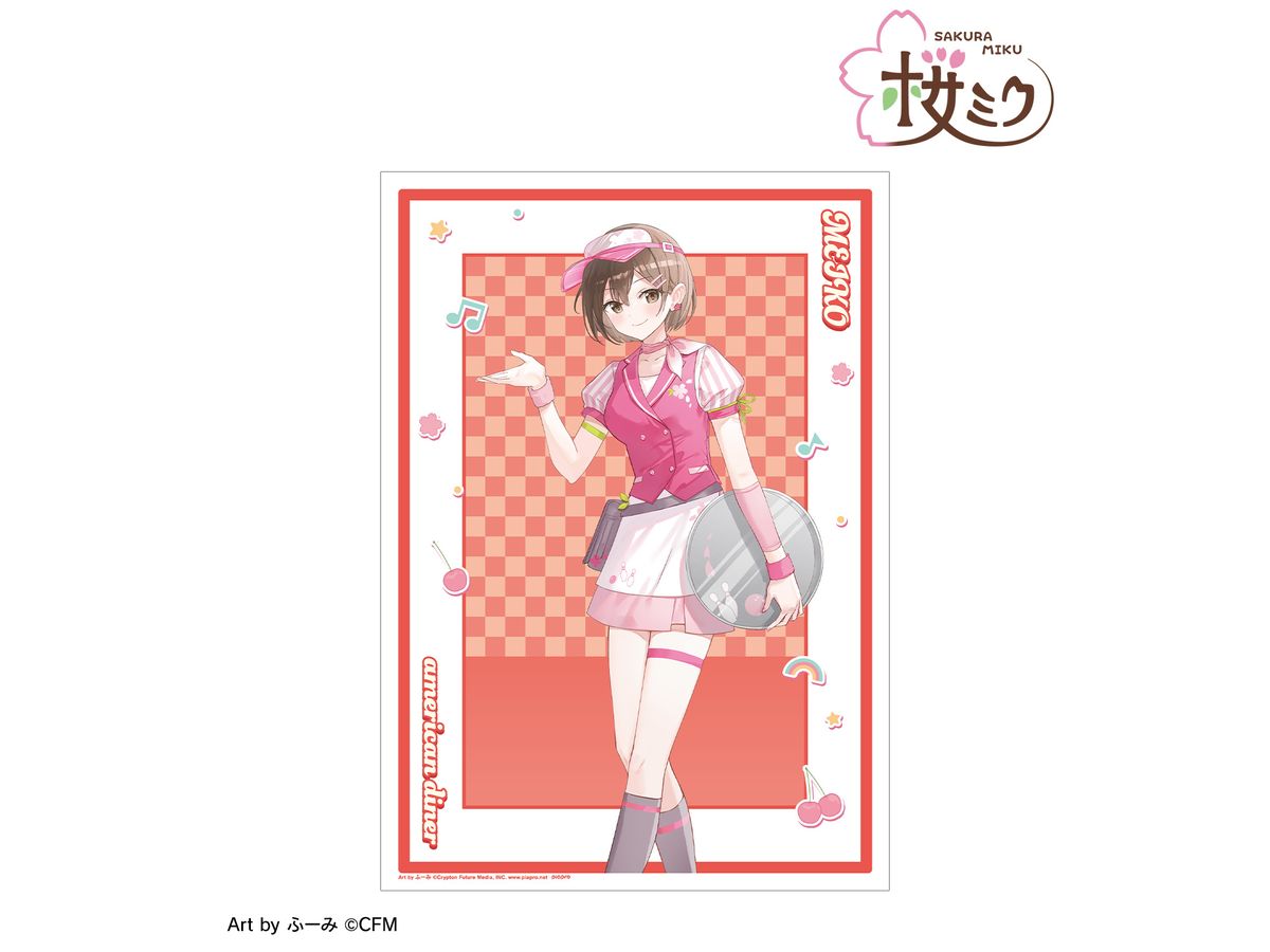 Hatsune Miku: Original Meiko American Diner Ver. Art By Fuumi A3 Matte Poster