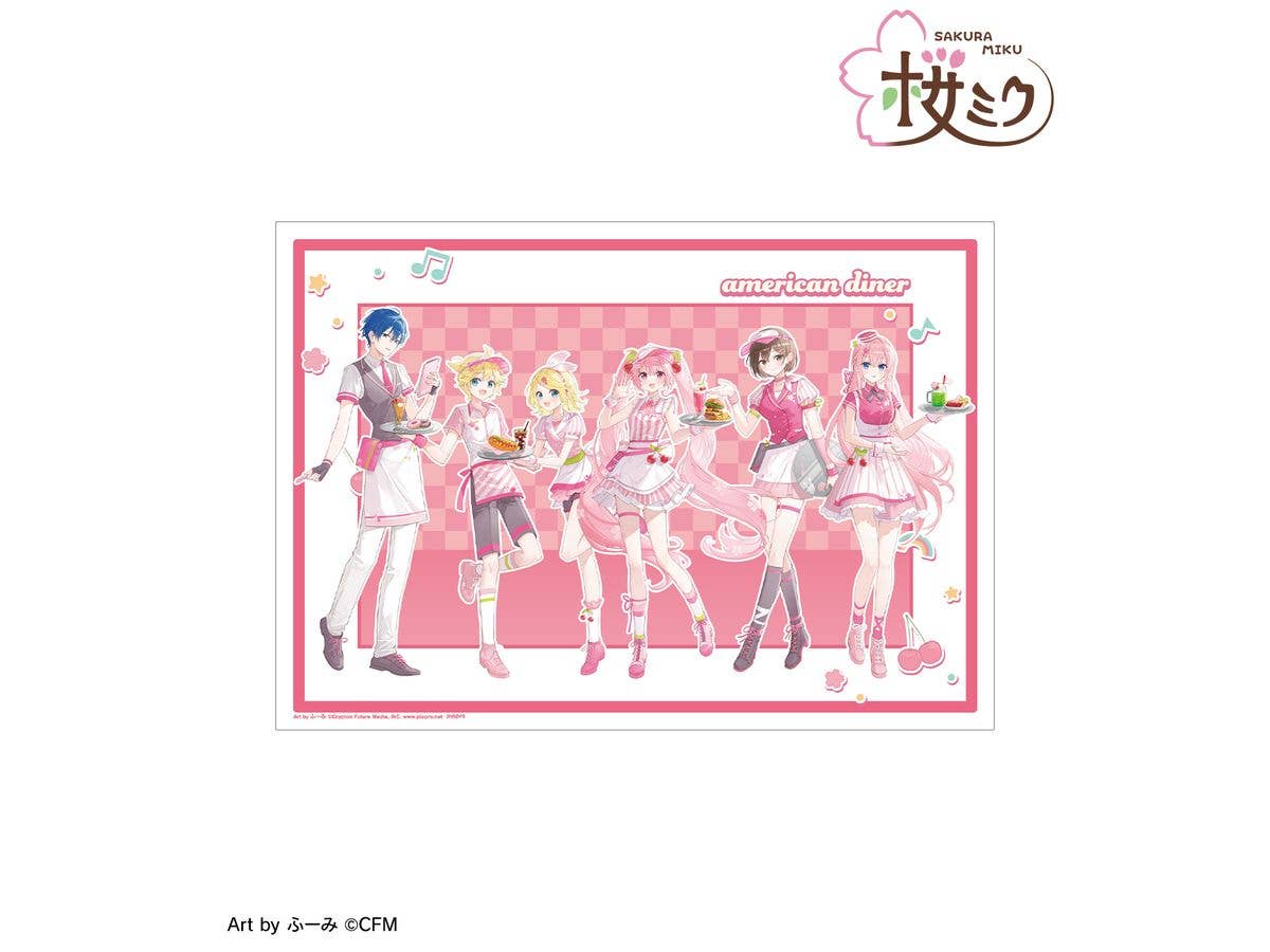 Hatsune Miku: Original Illustration Group American Diner Ver. Art By Fuumi A3 Matte Poster