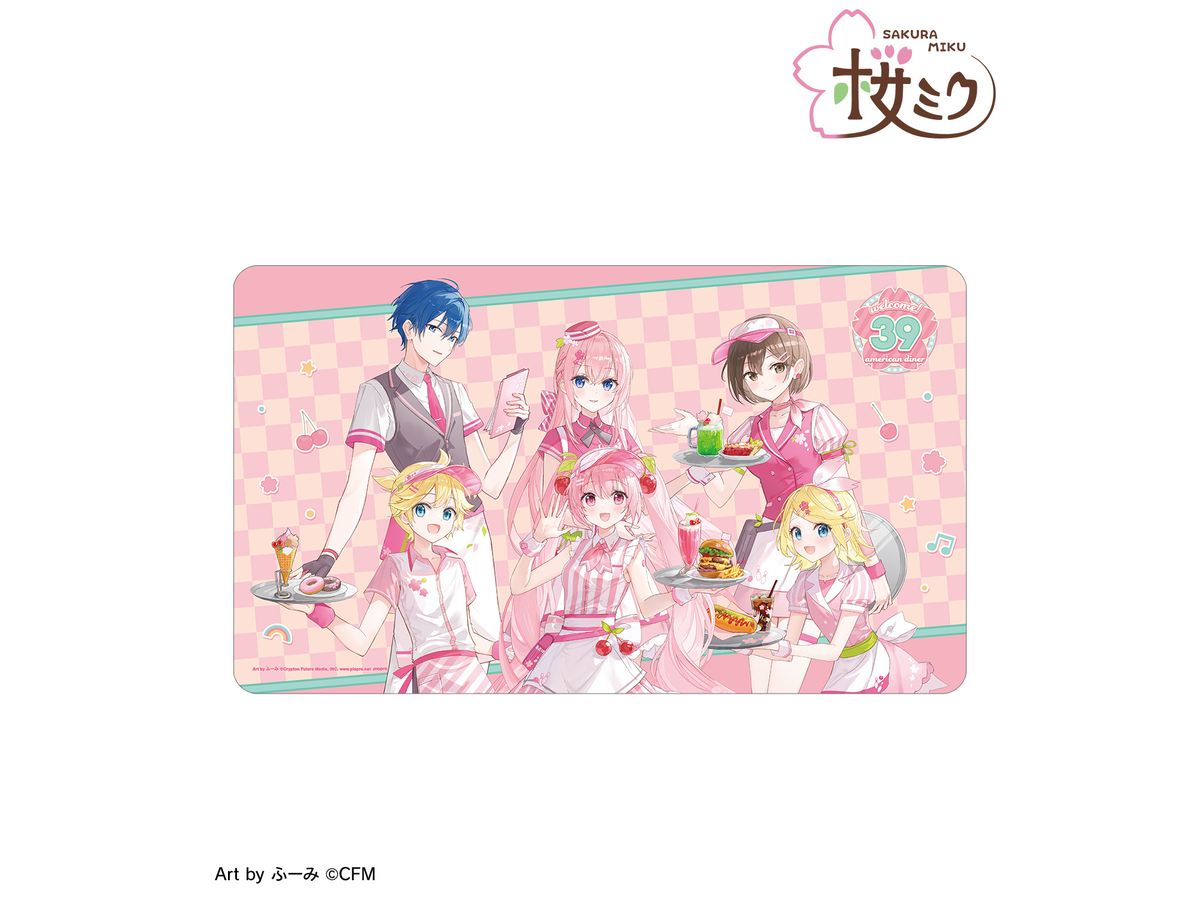 Hatsune Miku: Newly Drawn Group American Diner Ver. Art By Fuumi Multi-Desk Mat