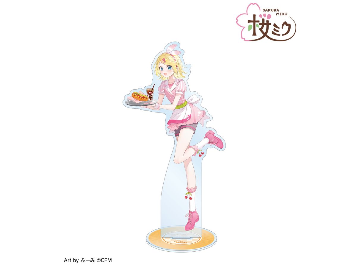 Hatsune Miku: Original Illustration Of Kagamine Rin American Diner Ver. Art By Fuumi Big Acrylic Stand
