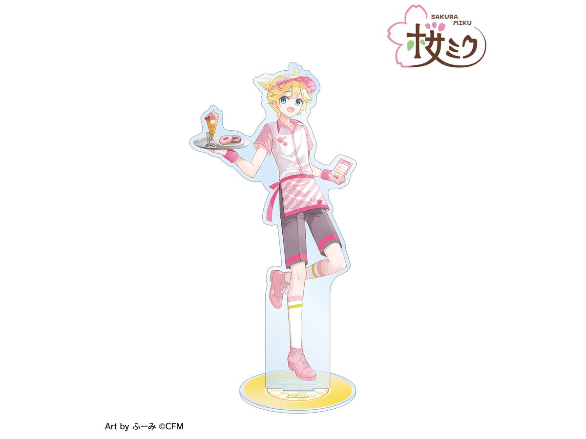 Hatsune Miku: Original Illustration Of Kagamine Len American Diner Ver. Art By Fuumi Big Acrylic Stand