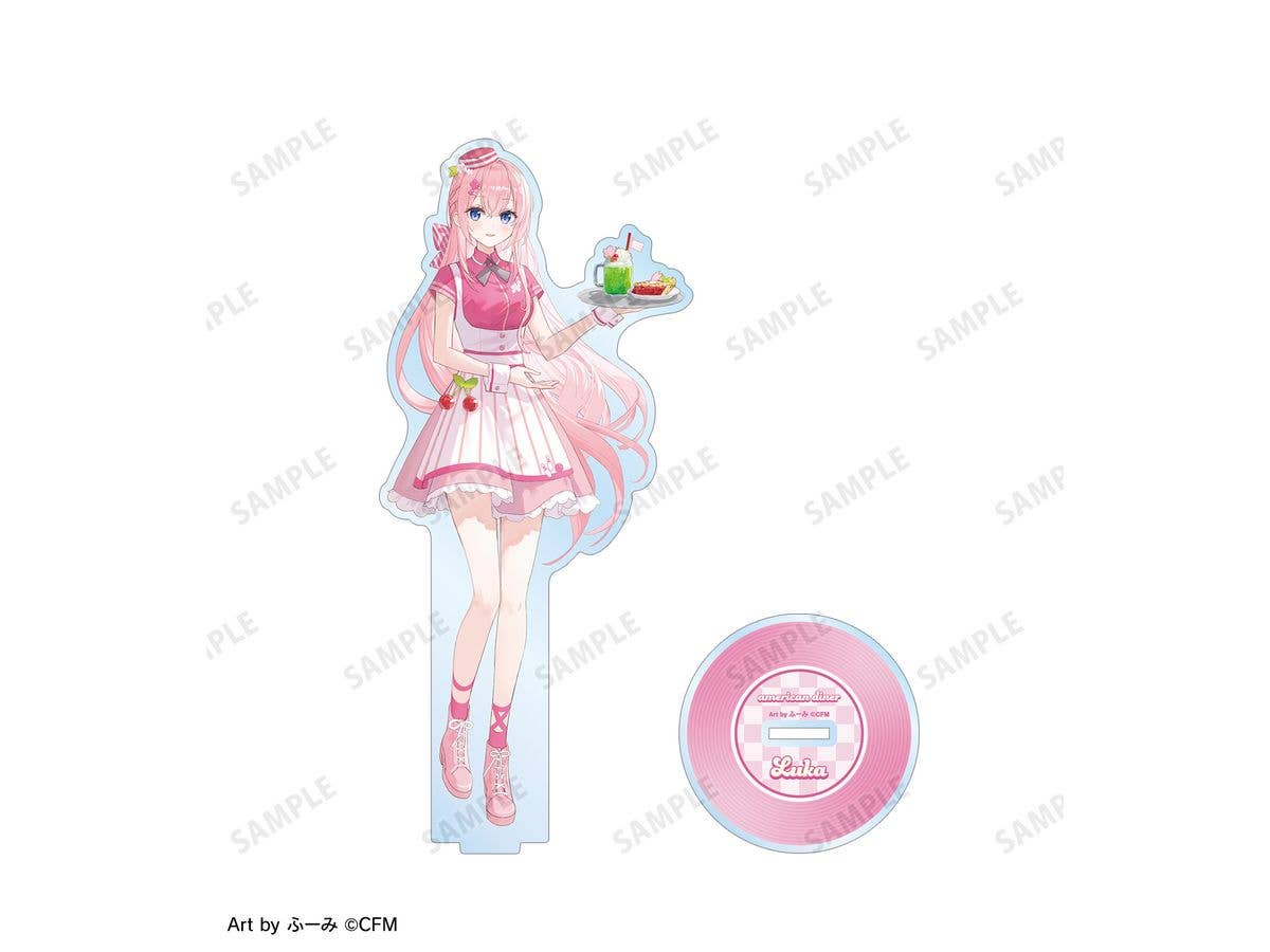 Hatsune Miku: Original Illustration Of Megurine Luka American Diner Ver. Art By Fuumi Big Acrylic Stand