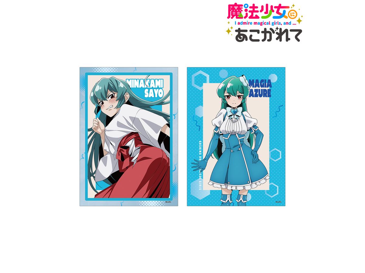 Tv Anime Gushing Over Magical Girls: Saya Suigami & Magia Azul A5 Illustration Card