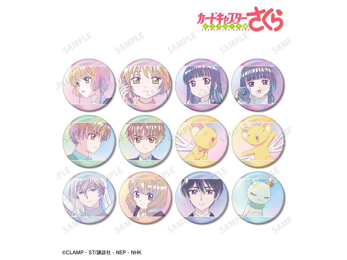 Cardcaptor Sakura Clear Card Arc: Trading Ani-Art Clear Label Aurora Can Badge 1 Box 12Pcs
