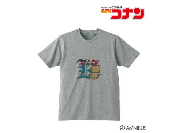 Detective Conan Initial T-shirt (Kaito Kid) : Ladies (Size : S)