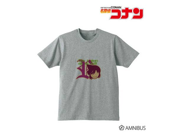 Detective Conan Initial T-shirt (Ran Mori) : Men's (Size : M)