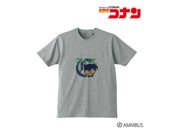 Detective Conan Initial T-shirt (Conan Edogawa) : Ladies (Size : XL)
