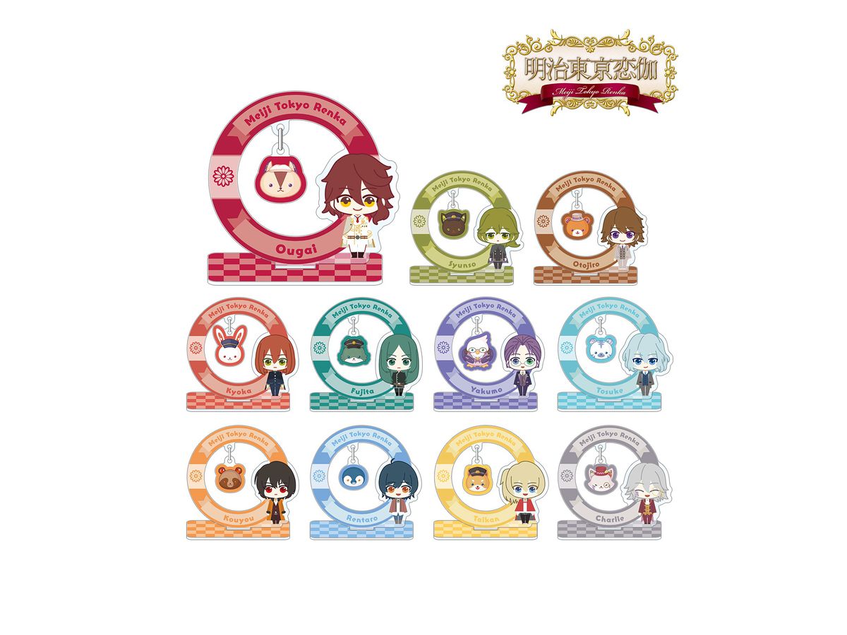 Meiji Tokyo Renka: Trading Yura Yura Good Animal Acrylic Stand 1Box 11pcs