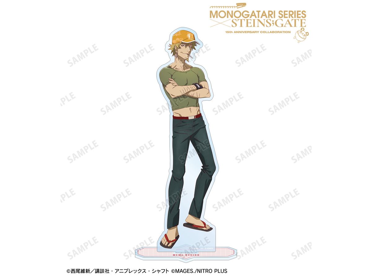 Monogatari Series x Steins;Gate: Newly Drawn Meme Oshino Collaboration Illustration Ver. Big Acrylic Stand