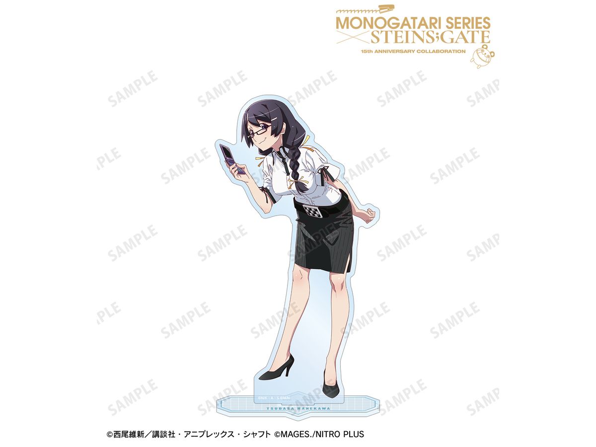 Monogatari Series x Steins;Gate: Newly Drawn Hanekawa Tsubasa Collaboration Illustration Ver. Big Acrylic Stand