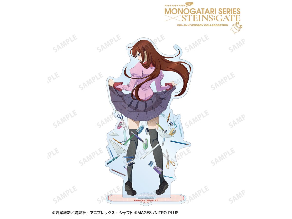 Monogatari Series x Steins;Gate: Newly Drawn Makise Kurisu Collaboration Illustration Ver. Big Acrylic Stand