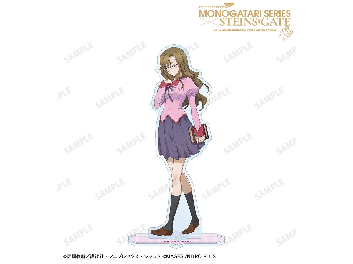 Monogatari Series x Steins;Gate: Newly Drawn Moeka Kiryu Collaboration Illustration Ver. Big Acrylic Stand