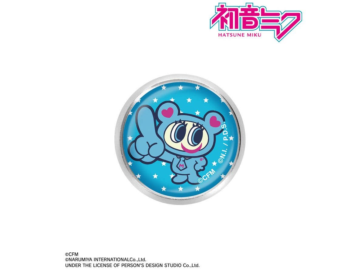 Hatsune Miku: Angel Blue Collaboration Original Illustration Of Nakamura-Kun Glass Magnet Pin Badge