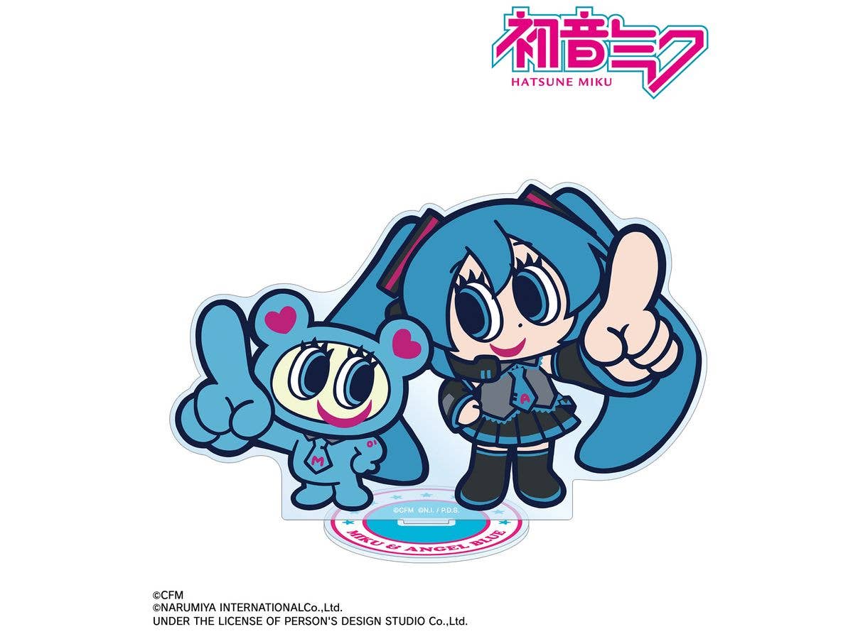 Hatsune Miku: Angel Blue Collaboration Original Hatsune Miku & Nakamura-Kun Big Acrylic Stand