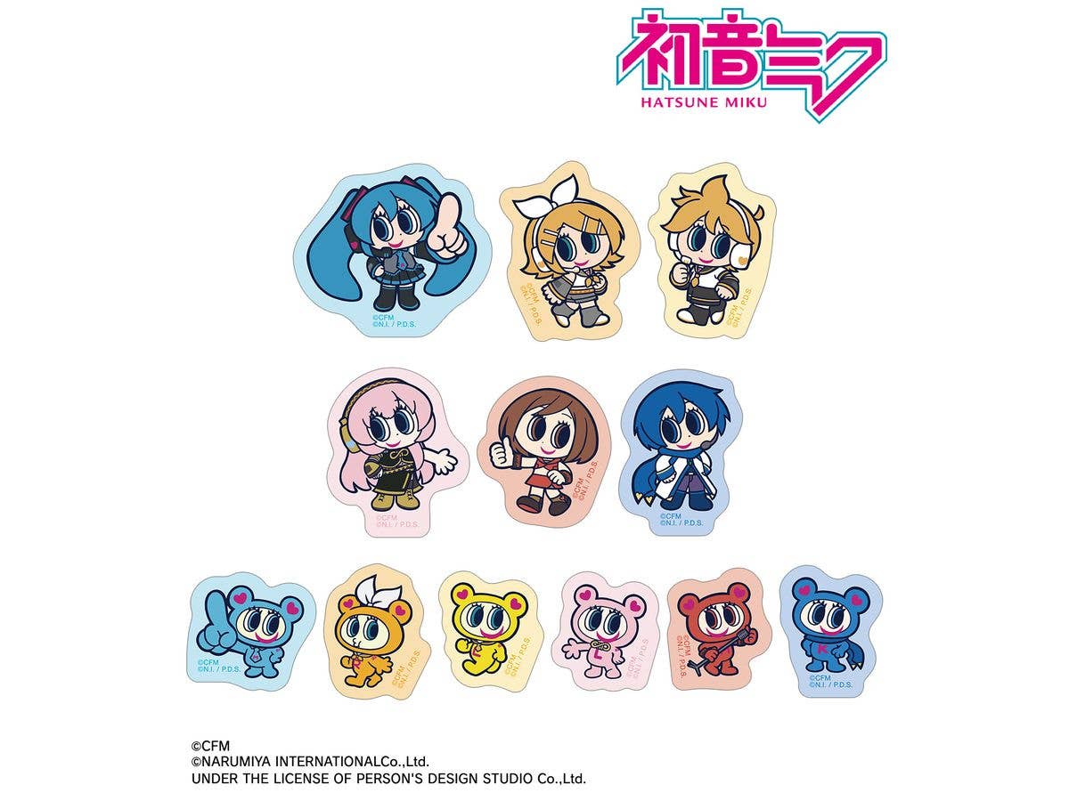 Hatsune Miku: Angel Blue Collaboration Original Flake Sticker Ver.A