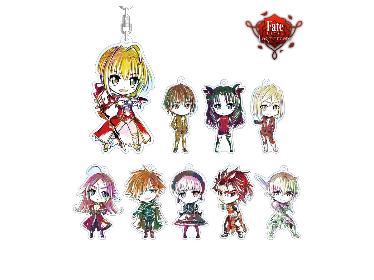 Fate/Extra Last Encore: Trading Deformed Ani-Art Acrylic Keychain 1Box 9pcs