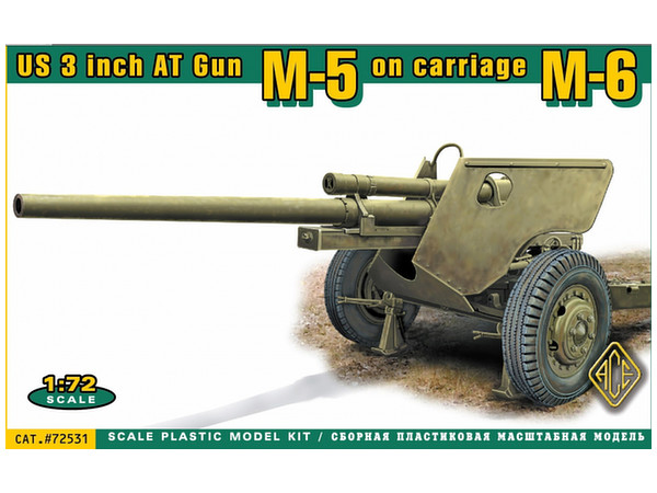 US 3-inch AT Gun M5 on Carriage M-6