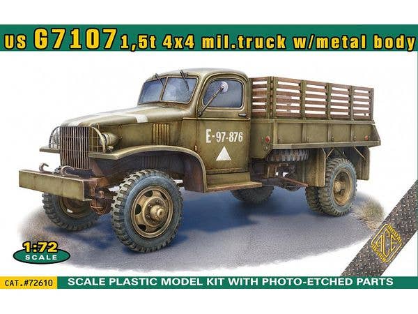 US G7107 1,5t 4x4 military truck w/metal body