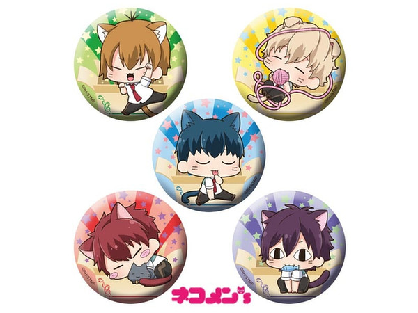 Star-Mu Nekomens Can Badge Set (5pcs Set)