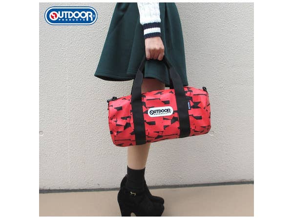 Godzilla Mini Boston Bag Logo Pattern Red