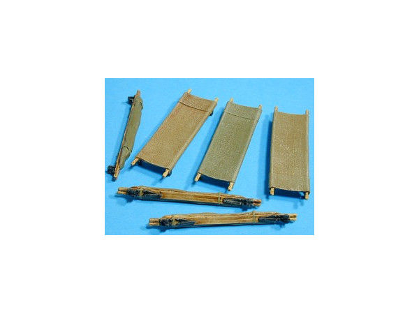 WWII British Stretcher Set (3 opened, 3 closed)