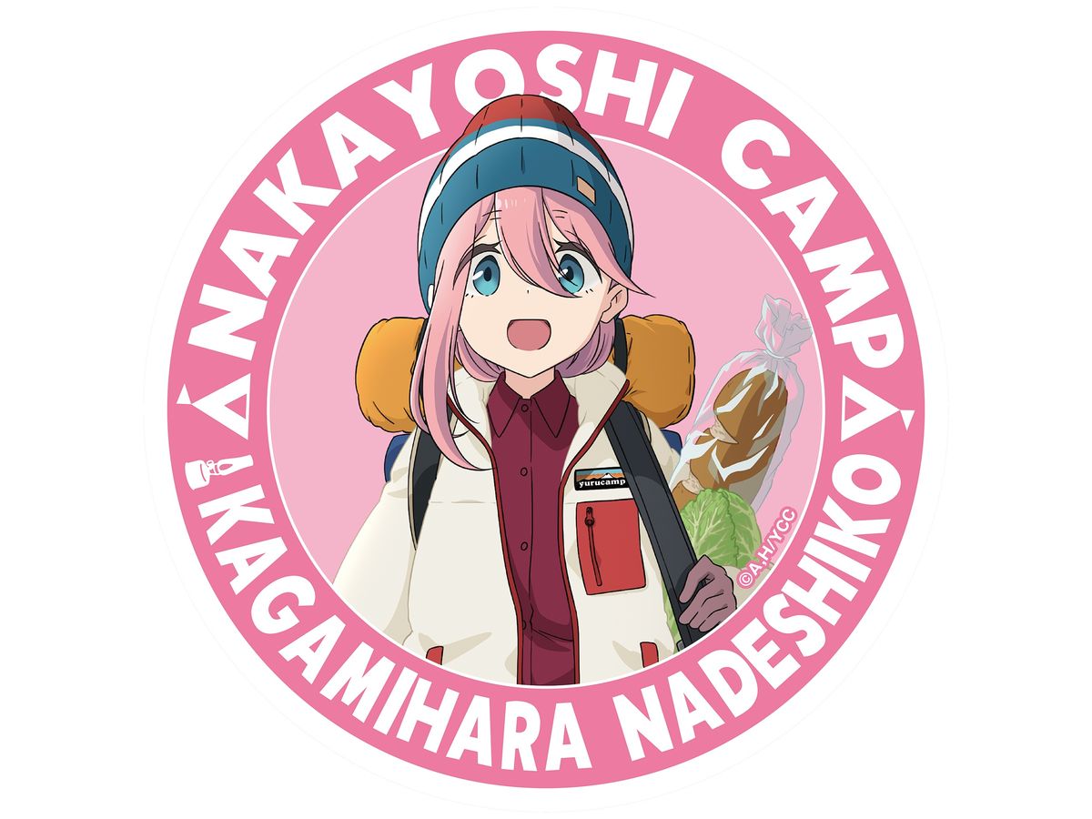 Nakayoshi Camp Reflector Magnet Sticker Nadeshiko