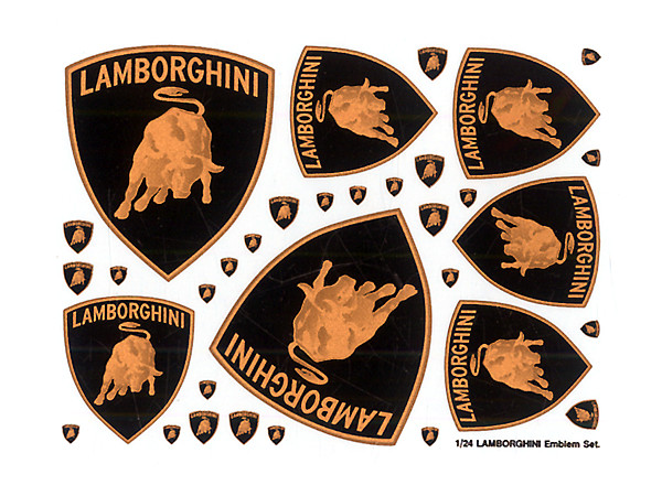 Lamborghini Countach LP400 Emblem Decal Set | HLJ.com