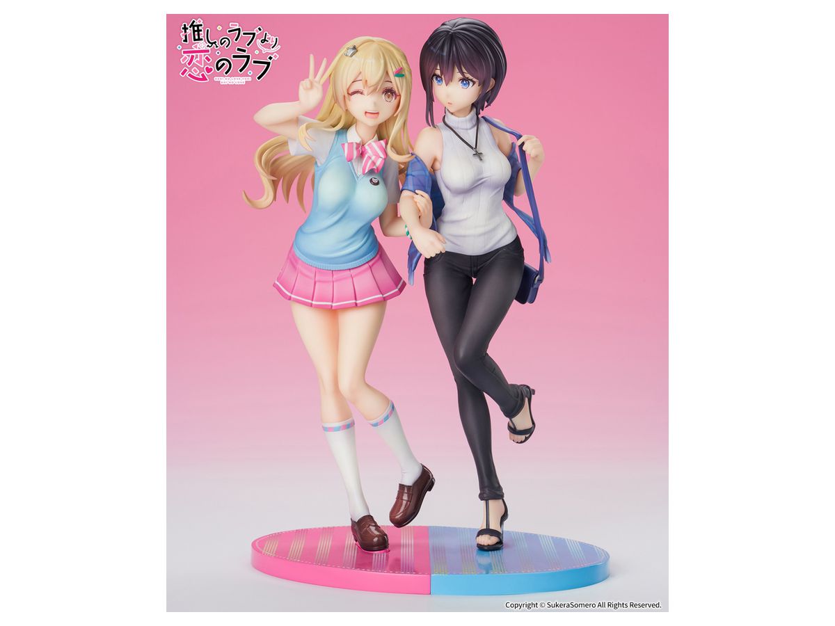 Oshi no Love yori Koi no Love: Ren Furutachi & Akuru Hayahoshi Figure