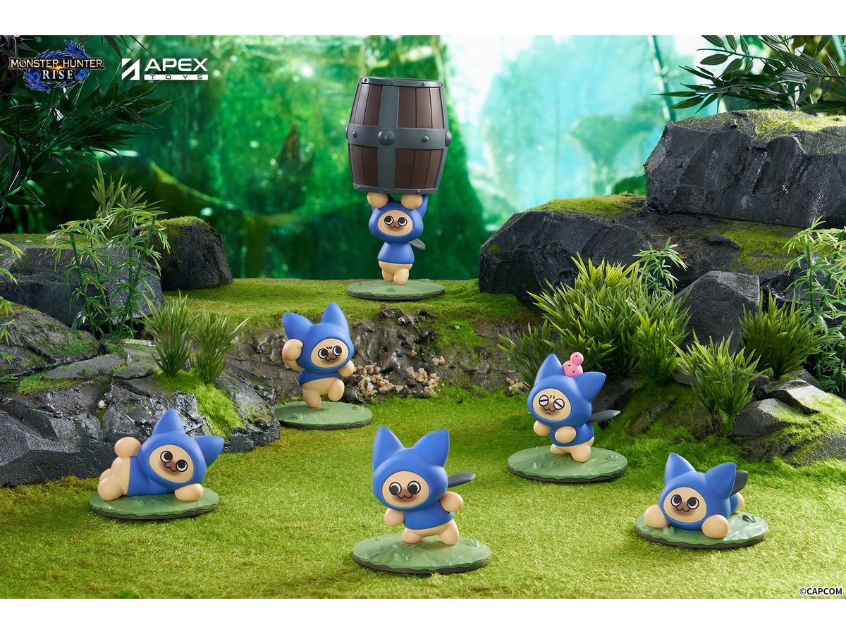 Monster Hunter Rise Felyne CAT Blind Box Figure 1Box 6pcs