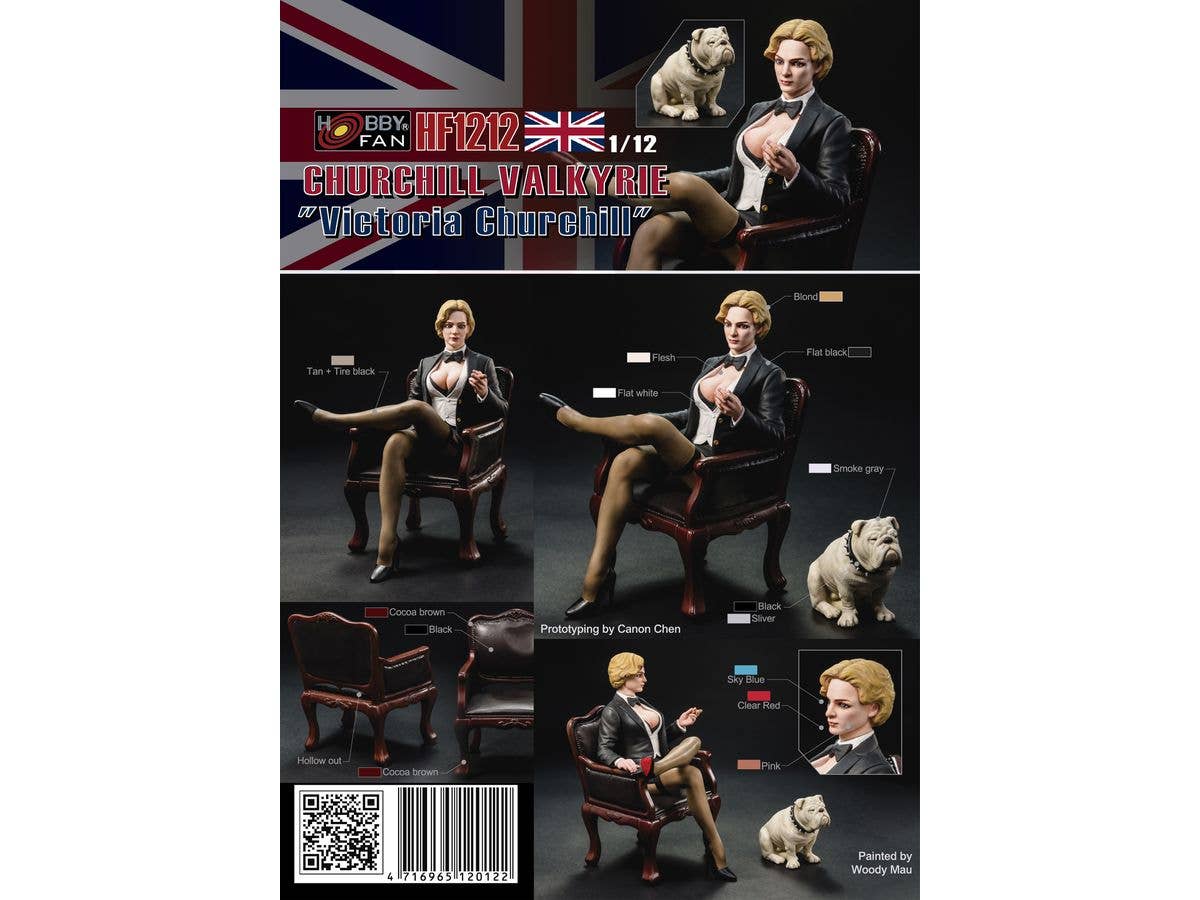CHURCHILL VALKYRIE Victoria Churchill w/Bulldog