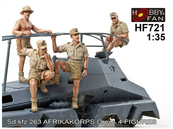 Sd.Kfz.263 Afrikakorps Crew 4pcs