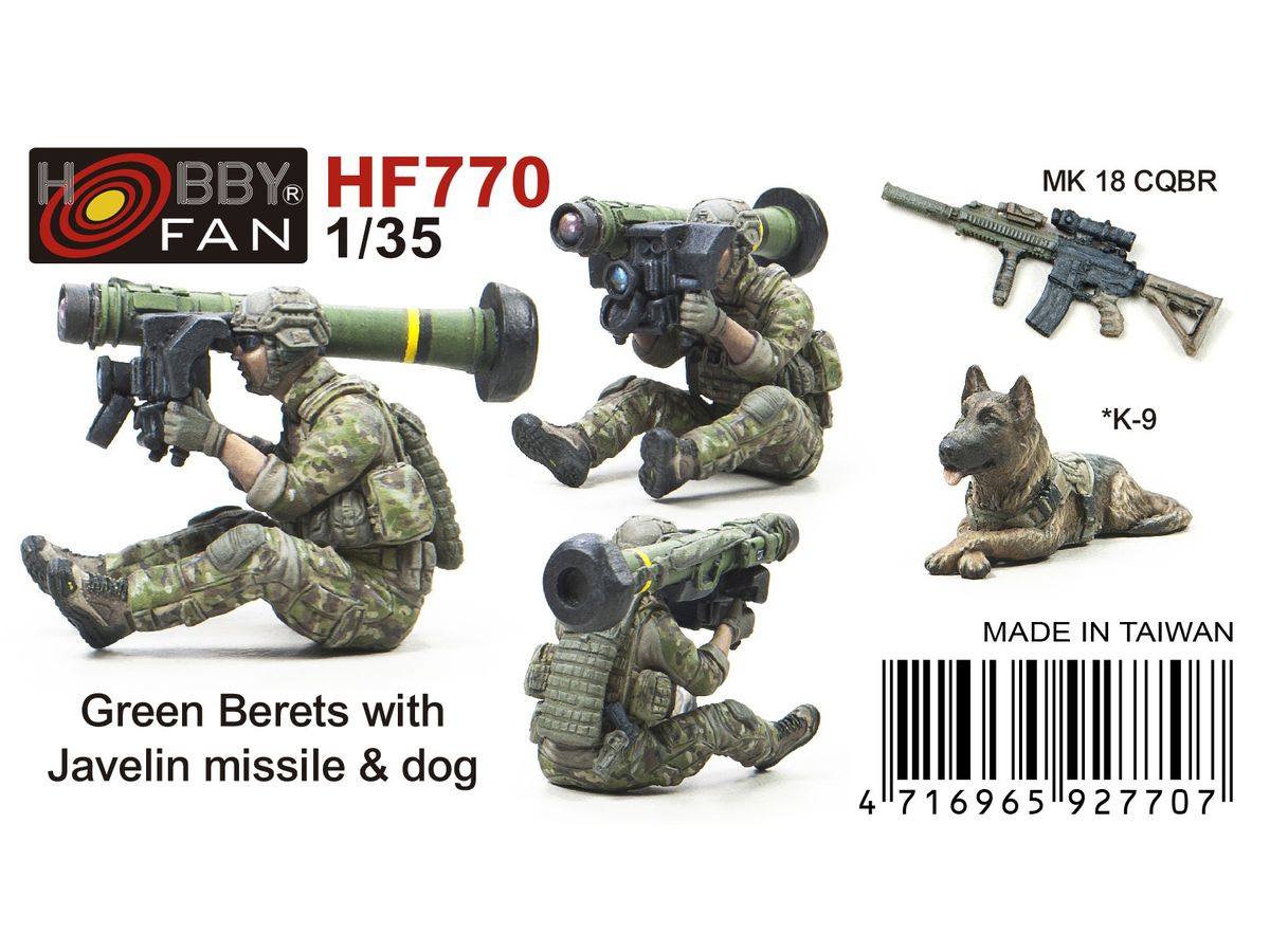 Green Beret w/ Javelin & War Dog & Mk18 CQBR