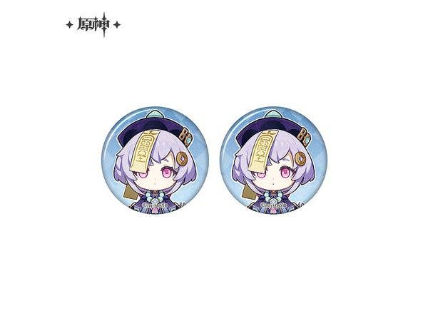 Genshin Impact: Final Fantasy VII Chibi Character Badge Set (Qiqi)