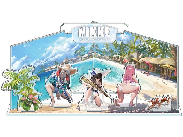 Nikke Goddess of Victory: Diorama Acrylic -summer- Troop 01