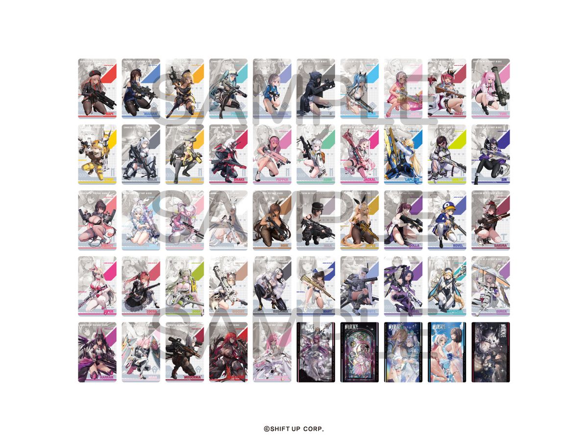 Nikke Goddess of Victory: Gun Girl Metal Card Collection: 1Box (10pcs) (Reissue)