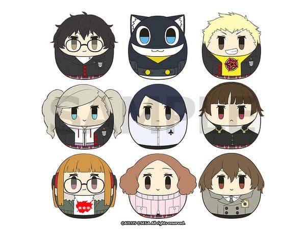 Persona 5 Corocot Plush Mascots: 1Box (9pcs)