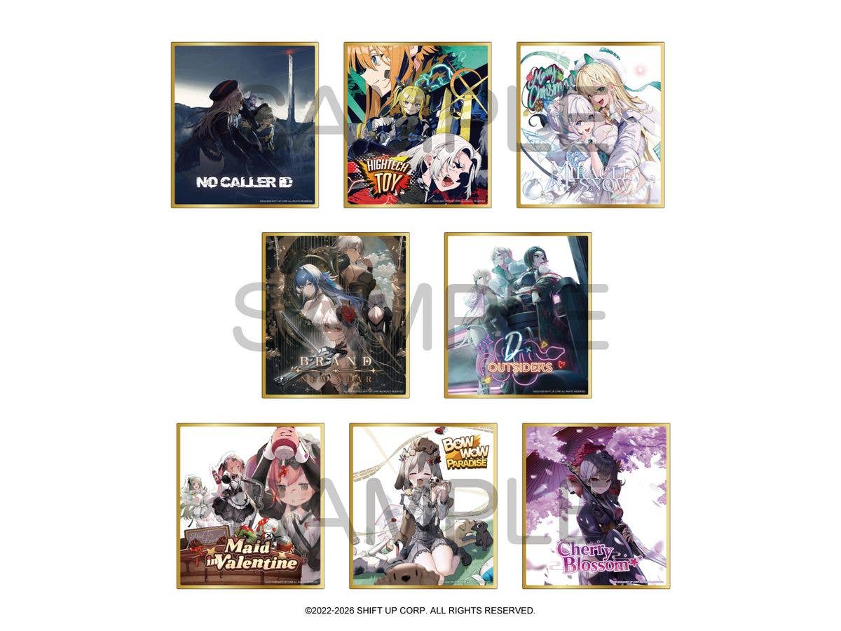 Victory Goddess: NIKKE: The Archive Record vol.1 Acrylic Clear Shikishi 1 Box 8 Pieces