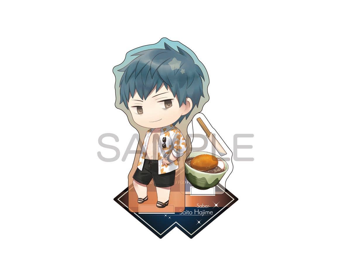 Fate/Grand Order: Charatoria Acrylic Stand Saber / Saito Hajime [The Grinning Man on the Beach]