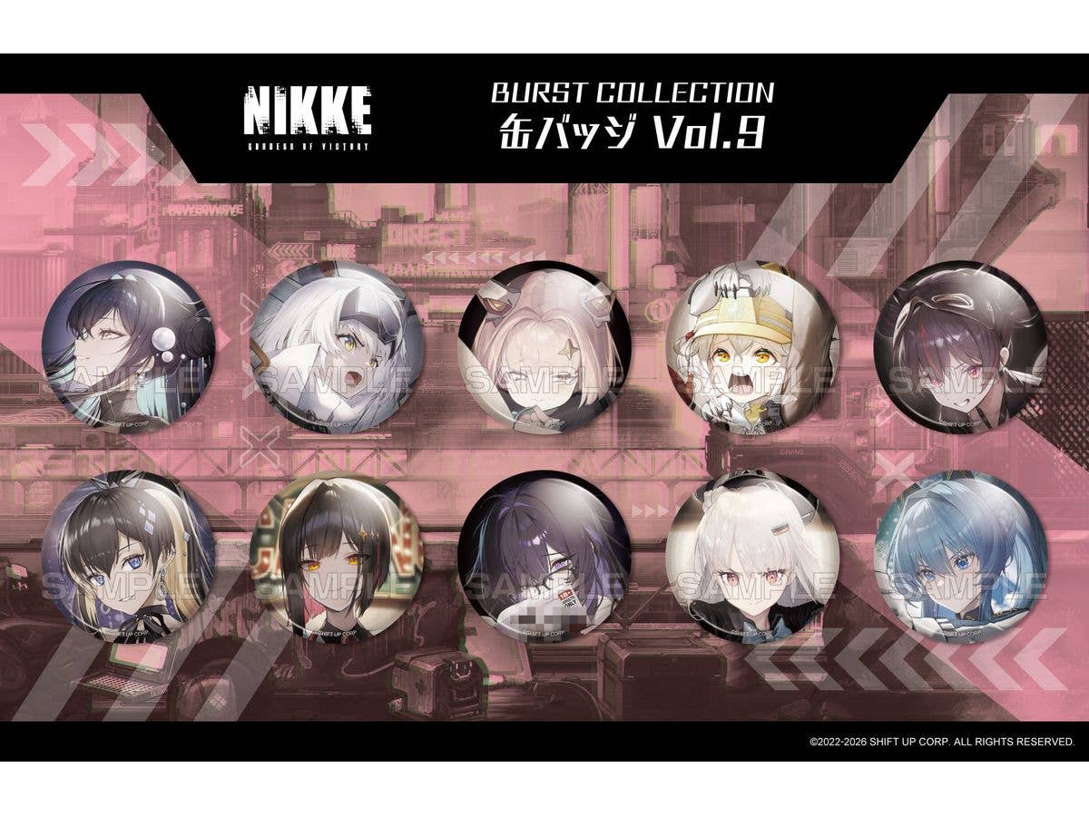 Goddess of Victory: NIKKE: BURST COLLECTION Pin Badge Vol. 9 1 Box 10pcs