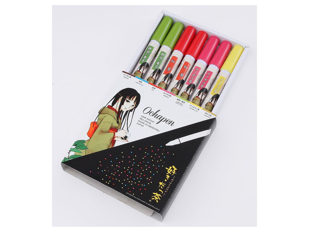 Pen Style Instant Tea "Sukida-cha" (Shizuoka, Black, Rooibos, Jasmine)