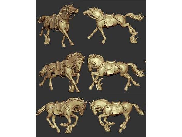Sengoku Period (Japan) War Horse 1 (Set of 3)