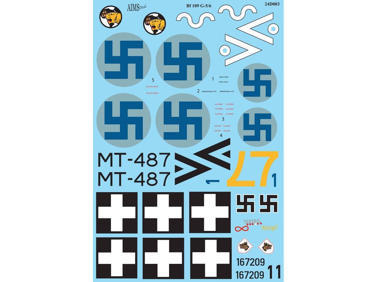 Bf109G5/6 decals