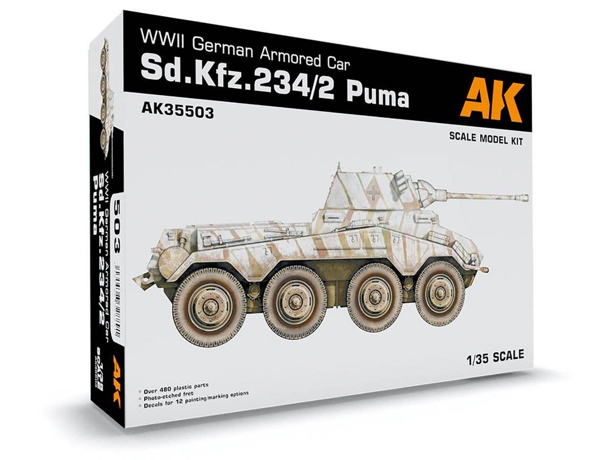 WW.II German Army 8 Wheel Heavy Armored Car Sd.Kfz.234/2 Puma