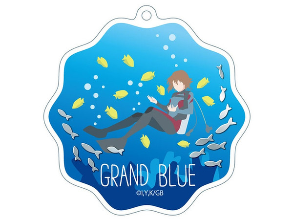 Grand Blue Glitter Acrylic Keychain Chisa Kotegawa